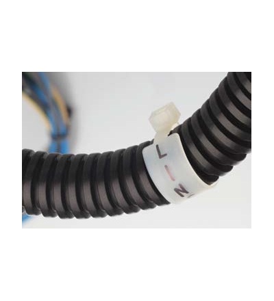 Vázací pásky s popisovacím štítkem 280x4,5mm (35x13mm), bílá, (bal.=100ks) /SEL.2.425T, ELEMAN 1791703