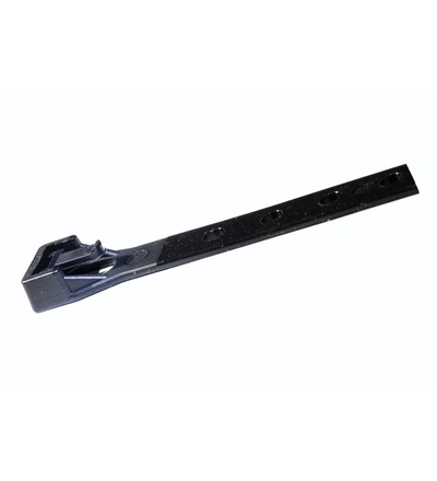 Vázací pásky otevíratelné, děrované - Kabel-Fixx - 200x10 R, černá, PA 6.6, (bal.=100ks), ELEMAN 1794010