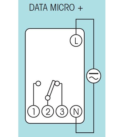 Hodiny spínací ORBIS DATA MICRO+, dig., týdenní, 1kan., 2mod., se zálohou, šedé, na DIN, ELEMAN 1000810