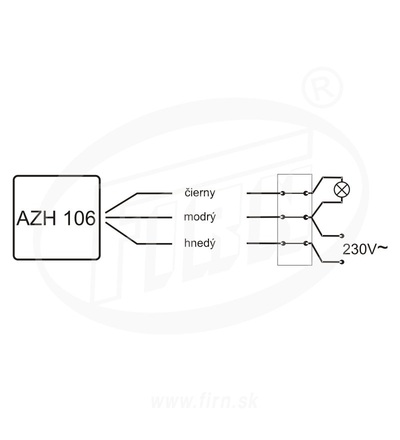 Spínač soumrakový FiF AZH-106, 2-1000lux, 16A, 230V, IP65, šedý, na povrch, ELEMAN 1000904