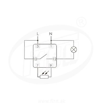 Spínač soumrakový FiF AZ-112 PLUS, 2-1000lux, 16A, 230V, s ext. čidlem, IP65, šedý, na DIN, ELEMAN 1000913