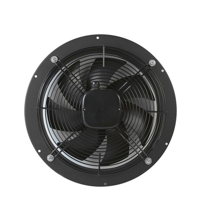 Ventilátor VENTS OVK2E 300 průmyslový, kruhový (průměr 280mm), černý, ELEMAN 1009631