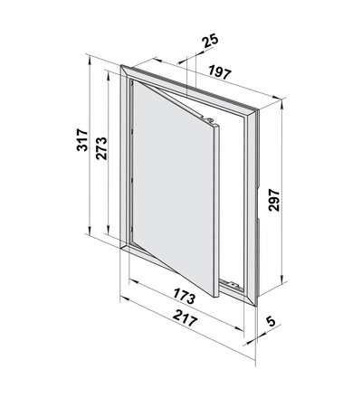 VENTS D 200x300 pl.rev.dvířka, ELEMAN 1009794