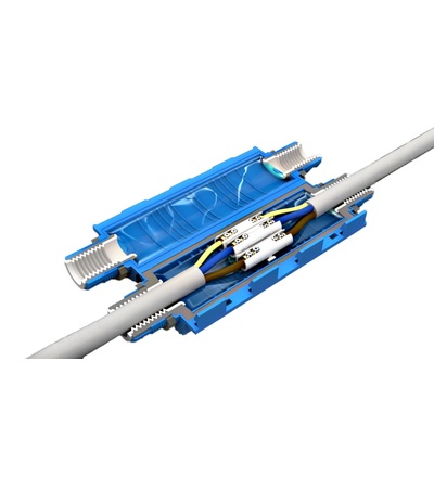 Spojka gelová SHARK 6803A (SHARK SIXEIGHT IP68), se svork., 5x (10-25mm2) pro CU; 0,6/1kV, ELEMAN 1005458
