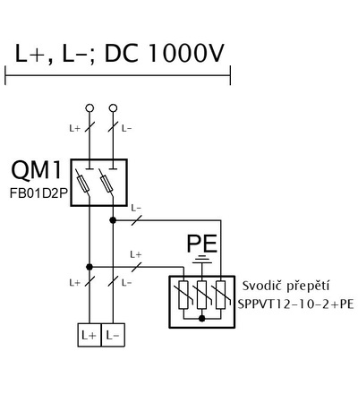 FAMATEL fr003e - Fotovoltaická rozvodnice SolarBOX pro 1 string IP65, DC, Un=1000V, fr003e