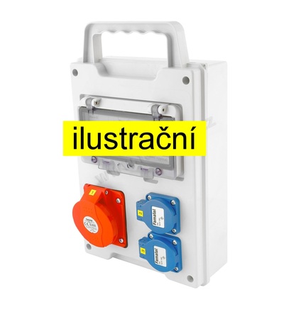 FAMATEL eb155 - EB 201000.V /8M zásuvková skříň s držadlem easyBox IP44 pouze vydrátovaná) eb155