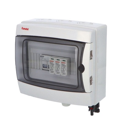 FAMATEL fr006L - Fotovoltaická rozvodnice SolarBOX pro 1 string IP65, DC, Un=1000V, fr006L