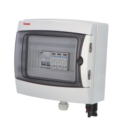 FAMATEL fr006e - Fotovoltaická rozvodnice SolarBOX pro 1 string IP65, DC, Un=1000V, fr006e