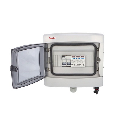 FAMATEL fr006e - Fotovoltaická rozvodnice SolarBOX pro 1 string IP65, DC, Un=1000V, fr006e