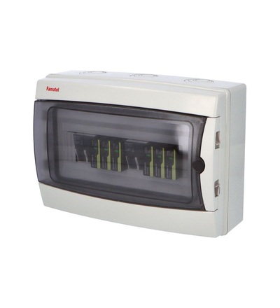 FAMATEL fr013 - Fotovoltaická rozvodnice SolarBOX pro 2 stringy IP65, DC, Un=1000V, fr013
