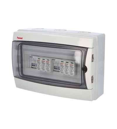 FAMATEL fr013L - Fotovoltaická rozvodnice SolarBOX pro 2 stringy IP65, DC, Un=1000V, fr013L