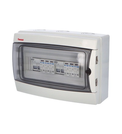 FAMATEL fr013e - Fotovoltaická rozvodnice SolarBOX pro 2 stringy IP65, DC, Un=1000V, fr013e
