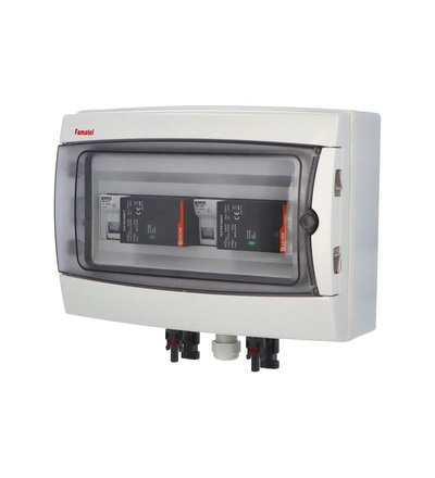 FAMATEL fr014 - Fotovoltaická rozvodnice SolarBOX pro 2 stringy IP65, DC, Un=1000V, fr014
