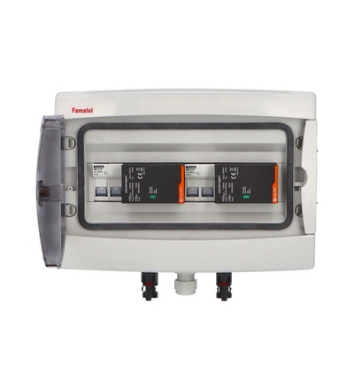 FAMATEL fr014 - Fotovoltaická rozvodnice SolarBOX pro 2 stringy IP65, DC, Un=1000V, fr014