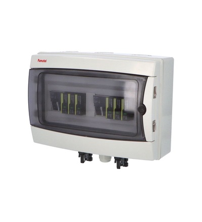 FAMATEL fr015 - Fotovoltaická rozvodnice SolarBOX pro 2 stringy IP65, DC, Un=1000V, fr015