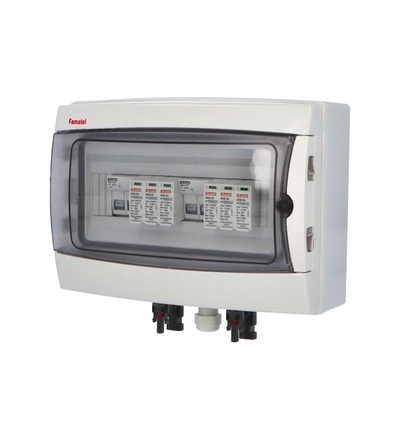 FAMATEL fr015L - Fotovoltaická rozvodnice SolarBOX pro 2 stringy IP65, DC, Un=1000V, fr015L