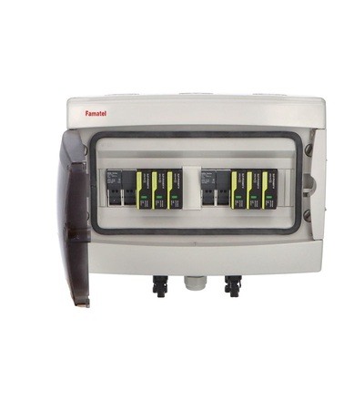 FAMATEL fr015 - Fotovoltaická rozvodnice SolarBOX pro 2 stringy IP65, DC, Un=1000V, fr015