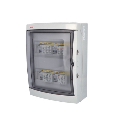 FAMATEL fr031L - Fotovoltaická rozvodnice SolarBOX pro 4 stringy IP65, DC, Un=1000V, fr031L