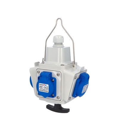 FAMATEL Zás. box závěsný PowerBOX pb14005 IP54 4x230V s T rukojetí, pb14005