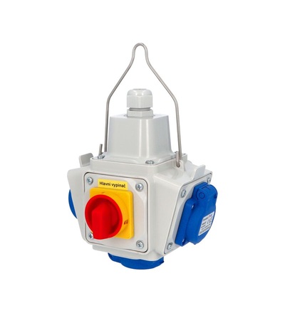 FAMATEL Zás. box závěsný PowerBOX s hl. vypínačem 0-1 pb1402 IP54 4x230V, pb1402