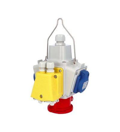 FAMATEL Zás. box závěsný PowerBOX pb155-RJ45 IP54 2x230V, 1x400V/16/5, 2xRJ45 kat. 6, pb155-RJ45