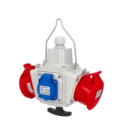FAMATEL Zás. box závěsný PowerBOX pb40005 IP54 2x230V, 2x400V/16/5 s T rukojetí, pb40005