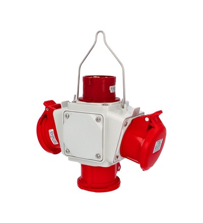 FAMATEL Zás. box závěsný PowerBOX pb5848 IP54 3x400V/16/5, 1x přívodka 400V/16/5, pb5848