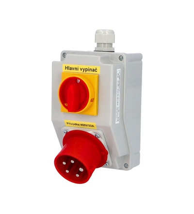 FAMATEL Zás. krabice SmartBOX s hl. vypínačem 0-1 sb2031 IP44 1x400V/32A/5, sb2031