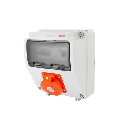 FAMATEL v024-6kA - ZSF00001000.1 /3957 zásuvková skříň IP44 jištěná s chráničem 40/4/003 v024-6kA