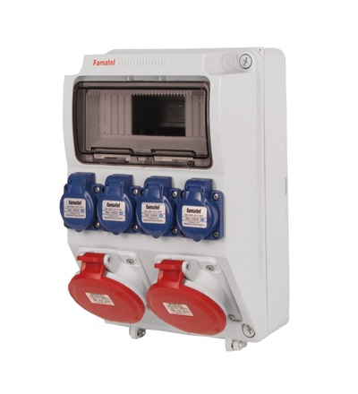 FAMATEL v1117 - ZSF40200000.V /3958 zásuvková skříň IP44 pouze vydrátovaná v1117