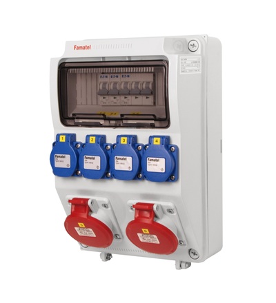FAMATEL v1118 - ZSF40200000.0 /3958 zásuvková skříň IP44 jištěná bez chrániče v1118
