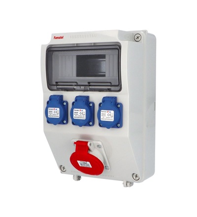 FAMATEL v200 - ZSF30100000.V /3958 zásuvková skříň IP44 pouze vydrátovaná v200