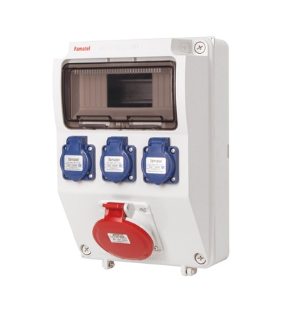 FAMATEL v210 - ZSF30001000.V /3958 zásuvková skříň IP44 pouze vydrátovaná v210