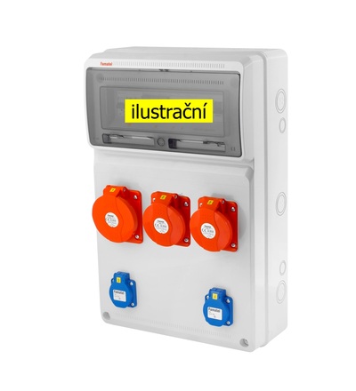 FAMATEL v4415 - ZSF20102000.0 /3952 zásuvková skříň IP44 jištěná bez chrániče v4415