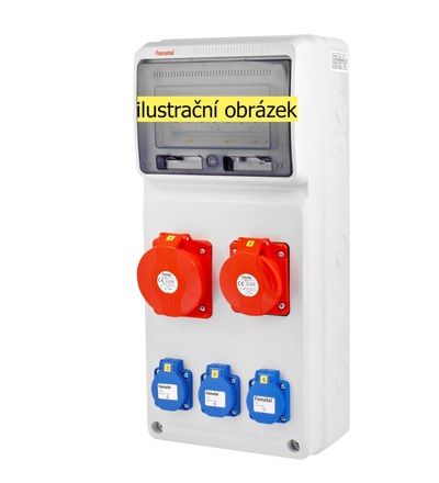 FAMATEL v460 - ZSF30200000.0 /3951 zásuvková skříň IP44 jištěná bez chrániče v460