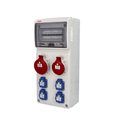 FAMATEL v585-6kA - ZSF40101000.0 /3951 zásuvková skříň IP44 jištěná bez chrániče v585-6kA