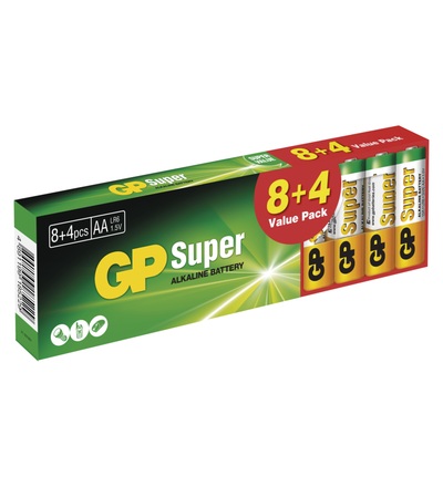 Alkalická baterie GP Super AA (LR6) B1320T