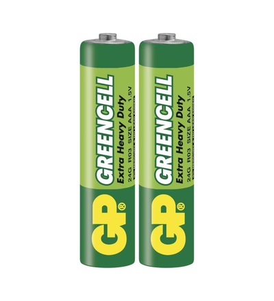 Zinková baterie GP Greencell AAA (R03) B1210
