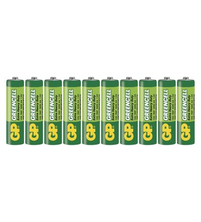 Zinková baterie GP Greencell AA (R6) B1220K