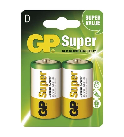 Alkalická baterie GP Super D (LR20) B1341