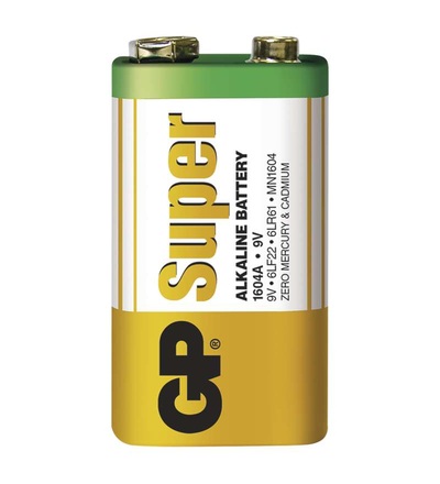 Alkalická baterie GP Super 9V (6LF22) B1350