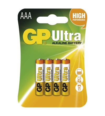 Alkalická baterie GP Ultra AAA (LR03) B1911