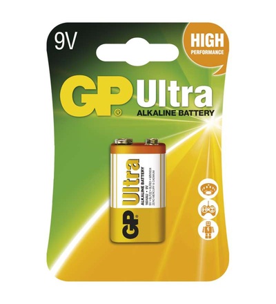 Alkalická baterie GP Ultra 9V (6LF22) B1951