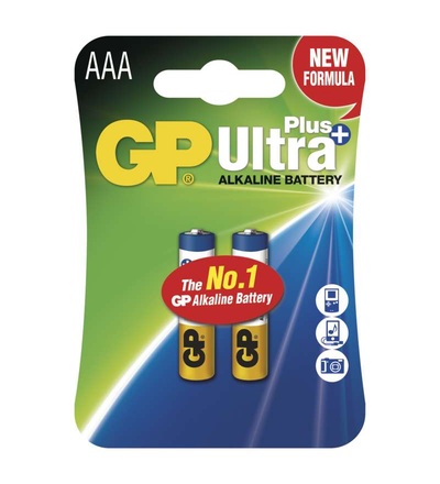 Alkalická baterie GP Ultra Plus AAA (LR03) B17112