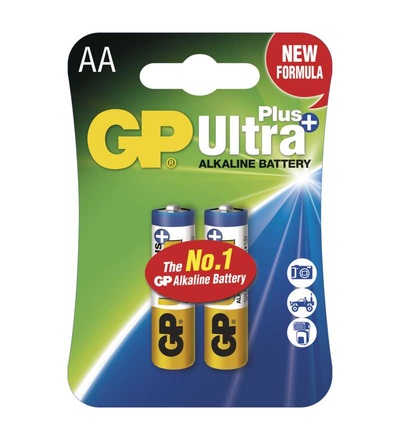 Alkalická baterie GP Ultra Plus AA (LR6) B17212