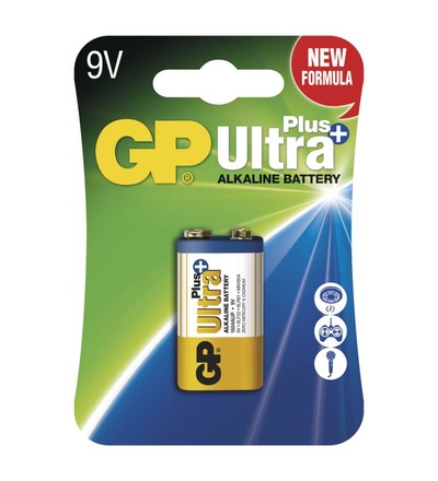 Alkalická baterie GP Ultra Plus 9V (6LF22) B1751