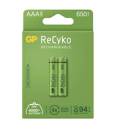 Nabíjecí baterie GP ReCyko 650 AAA (HR03) B2116