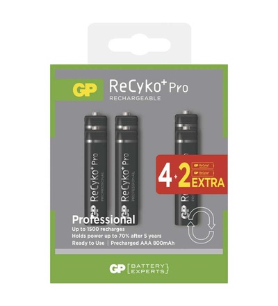 Nabíjecí baterie GP ReCyko+ Pro Prof. 800 (AAA) B0818V