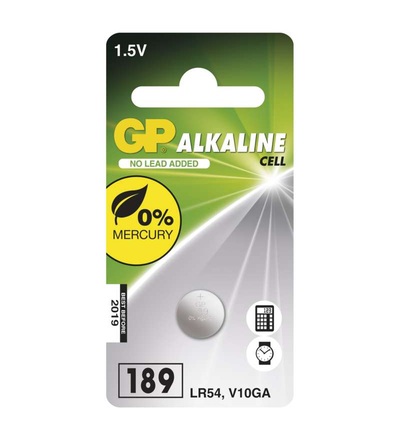 Alkalická knoflíková baterie GP 189F (LR54) B13892