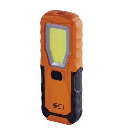 COB LED + LED pracovní svítilna P4110, 360 lm, 4× AA P4110